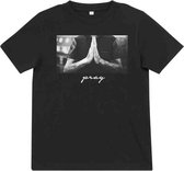 Urban Classics - Pray Kinder T-shirt - Kids 122/128 - Zwart