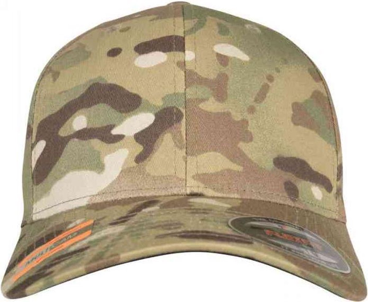 Urban Classics Flexfit pet -L/XL- Multicam Groen