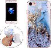 Voor iPhone 8 & 7 Blue Marble Pattern Soft TPU beschermhoes