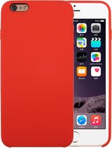 Voor iPhone 6 & 6s pure kleur vloeibare siliconen + pc beschermhoes van de behuizing (oranje)