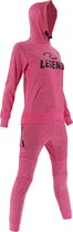 Legend Joggingpak dames/heren met hoodie Roze Maat: 10-11 jaar