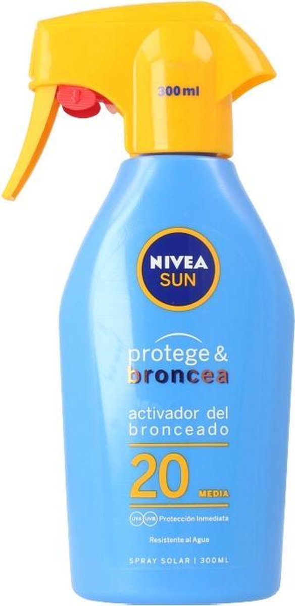 Zon Protector Spray Protege & Broncea Nivea 300 ml