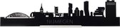 Standing Skyline Nijmegen Zwart hout - 40 cm - Woon decoratie om neer te zetten en om op te hangen - Meer steden beschikbaar - Cadeau voor hem - Cadeau voor haar - Jubileum - Verjaardag - Housewarming - Aandenken aan stad - WoodWideCities