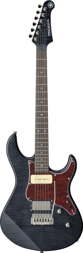 Yamaha PAC611VFM Elektrische gitaar Zwart, Rozenhout Solide 6 snaren