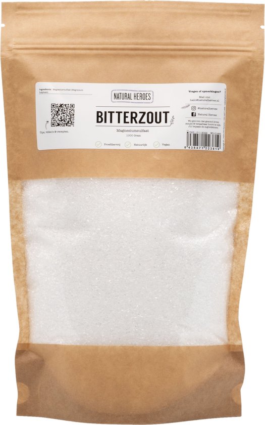 Bitterzout (Epsom zout / Magnesiumsulfaat) 1000 Gram