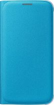 Samsung flip case - stof - blauw - Samsung G920 Galaxy S6