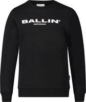 Ballin Amsterdam -  Jongens Regular Fit  Original Sweater  - Zwart - Maat 128