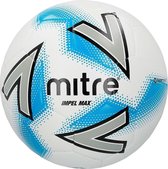 Mitre Voetbal Impel Max Polyurethaan Wit/zilver/blauw Maat 3