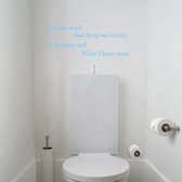 Use Me Well Toilet - Lichtblauw - 120 x 45 cm - toilet engelse teksten