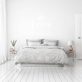 Muursticker The Love & The Memories - Wit - 60 x 52 cm - taal - engelse teksten slaapkamer alle