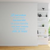 Muursticker Je Bent Welkom -  Lichtblauw -  120 x 133 cm  -  woonkamer  nederlandse teksten  alle - Muursticker4Sale