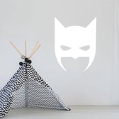 Muursticker Batman -  Wit -  40 x 52 cm  -  baby en kinderkamer  alle - Muursticker4Sale