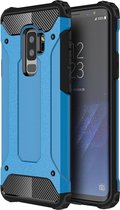 Voor Galaxy S9 + TPU + PC 360 graden bescherming schokbestendige beschermende achterkant van de behuizing (blauw)