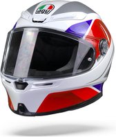 Agv K6 Max Vision Hyphen White Red Blue  Integraalhelm - Motorhelm - Maat M/S