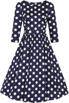 Milania Dress Navy in Swing Vintage Jaren 50 Stijl