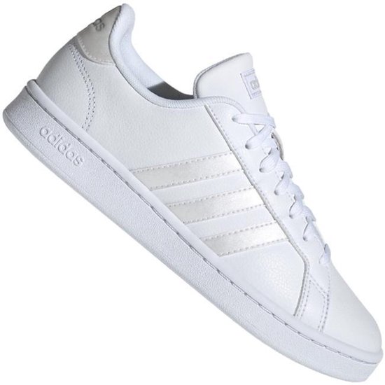 adidas Grand Court Sneakers - Maat 41 1/3 - Vrouwen - wit/ zilver | bol.com