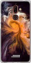 Nokia 7 Plus Hoesje Transparant TPU Case - Crazy Space #ffffff