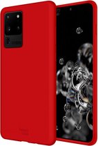 HappyCase Samsung Galaxy S20 Ultra Hoesje Siliconen Back Cover Rood