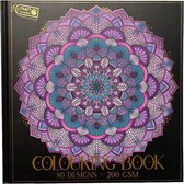 Craft Sensation - Livre de coloriage mandala anti-stress exclusif - Livre de coloriage de luxe à couverture rigide pour adultes 80 modèles de mandalas