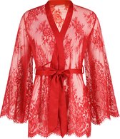 Hunkemöller Isabelle Lace Kimono Rood XS/S