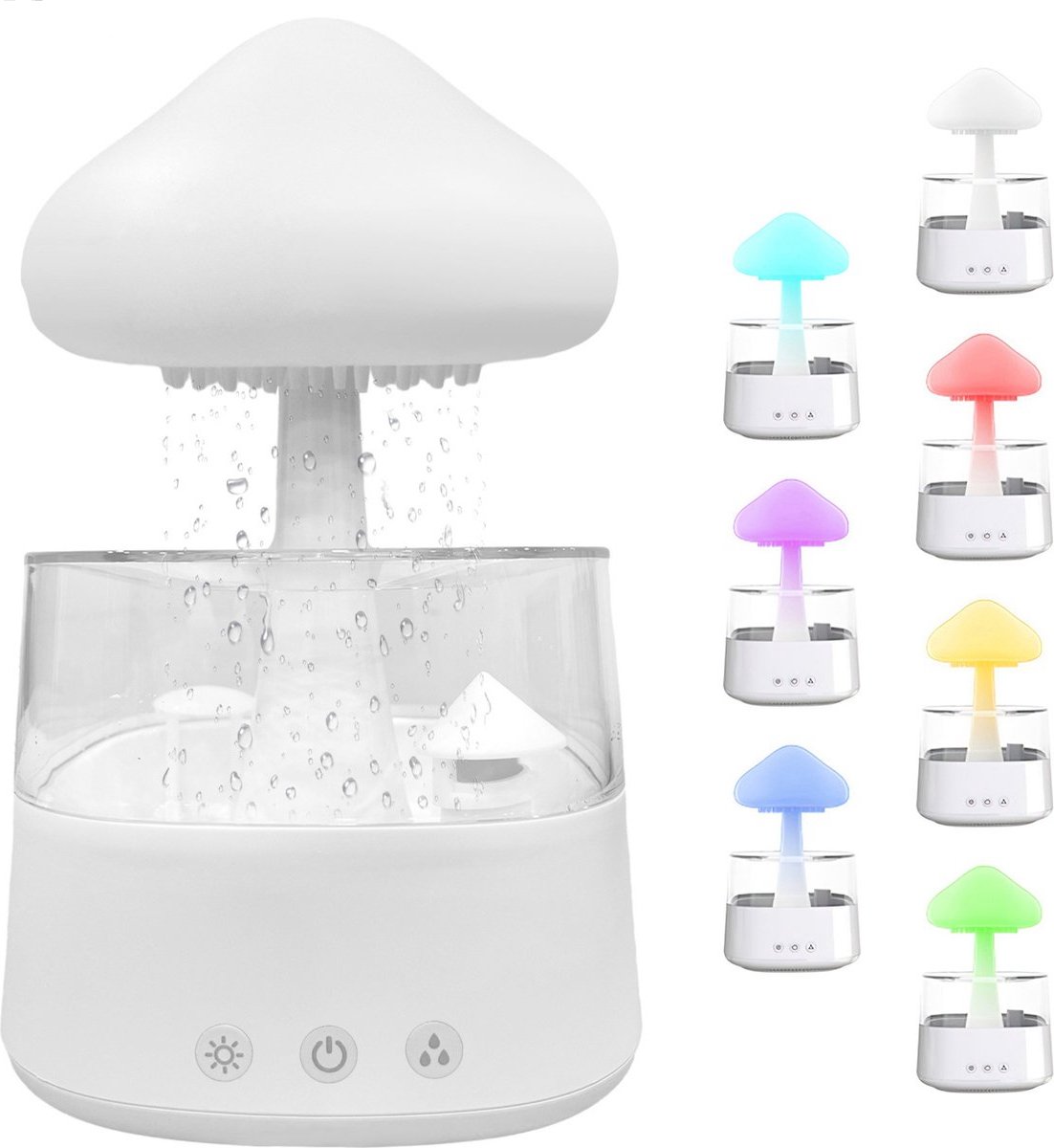 TheBee - Regendruppel Humidifier - luchtbevochtiger - Humidifier - Aroma Diffuser - Rain cloud humidifier - Led - stijlvol ontwerp - diffuser - Aroma - druppel diffuser - druppel humidifier - Nieuw ontwerp - nachtlampje - nachtlamp