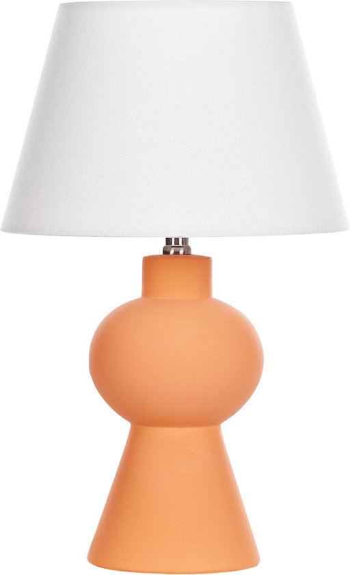 FABILOS - Tafellamp - Oranje - Keramiek