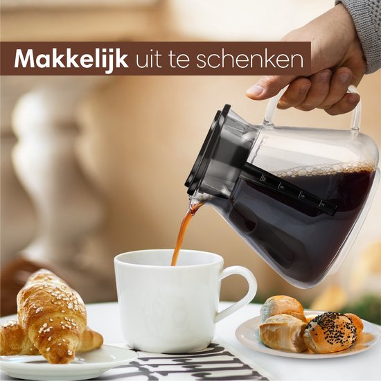 CoolHome Masterbrew Koffiezetapparaat - Koffiezetapparaat Filterkoffie - Met Blooming Functie - Zwart