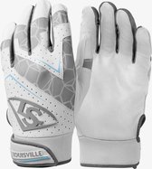 Louisville Slugger Genuine Batting Gloves V2 - White/Grey - XL