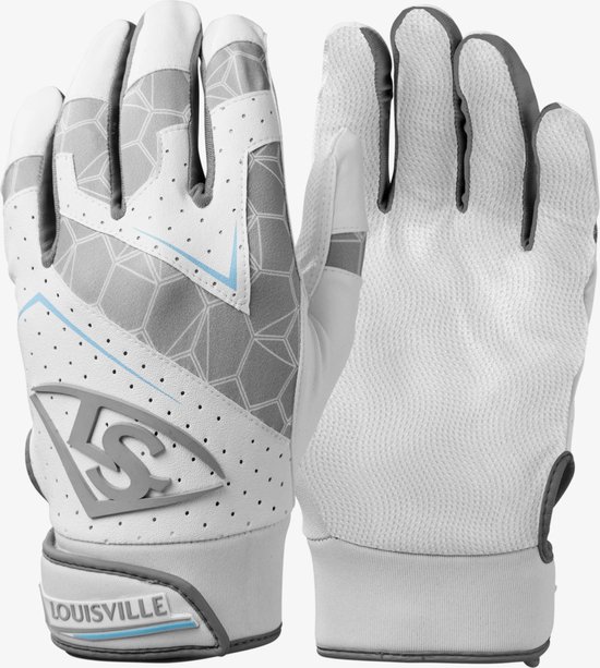 Louisville Slugger Genuine Batting Gloves V2 White/Grey XL bol