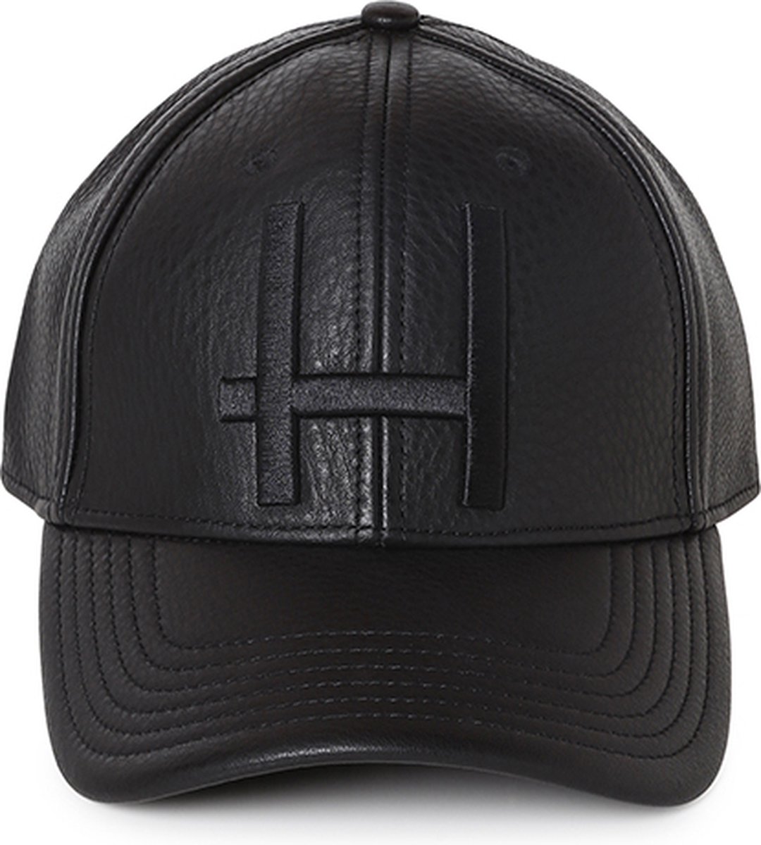 Hassing1894 model FLOWRT - cap – leather - fashionable – logo-stitching-decorated – urban cap – baseball cap – custom made – verstelbare pet – robuust - stoer - het hele jaar door - overdag en 's nachts
