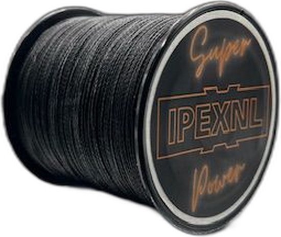 IPEXNL Super power 2 PE gevlochten super vislijn zwart - 31.8kg - 0.45 mm van 300 meter type 7 - Ipexnl