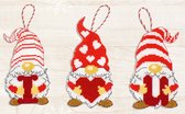 Luca-S Gnomes of Valentine's Day borduren (pakket)