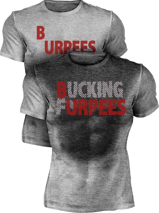Motiverend Training Workout T-Shirt | Zweet geactiveerd | Burpees | L