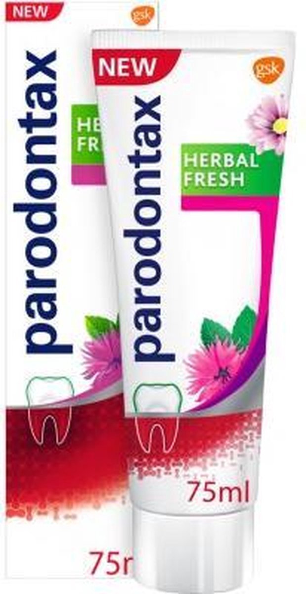 Parodontax - Tandpasta - Herbal Fresh - Bergamot & Mint - 75ml x 12