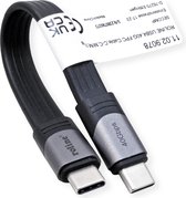 Câble ROLINE USB4 Gen3x2, Emark, plat, CC, mâle/mâle, noir, 15 cm