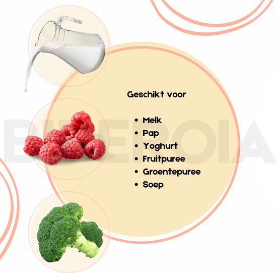 Knijpfles met lepel - Drinkfles - Baby / Kinderbestek - Kraamcadeau - Babyshower - Roze van Candide — afbeelding 4