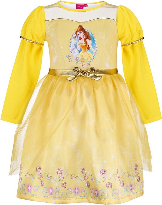 zegevierend Winderig gewelddadig Disney Princess Jurk - geel - Maat 128 | bol.com