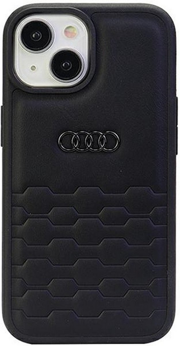 Audi GT Leather Back Case - Geschikt voor Apple iPhone 15 (6.1