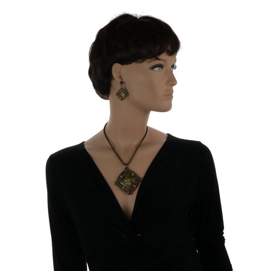 Ensemble De Bijoux 3 Pièces - Collier + Boucles D'oreilles - Neuf Avec étiquettes