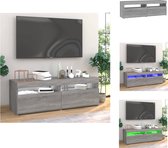 vidaXL TV-meubels - LED-verlichting - Grijs Sonoma Eiken - 60 x 35 x 40 cm - Bewerkt hout - Kast