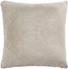 PTMD Sierkussen Suky - 60x8x60 cm - Suede - Taupe