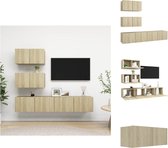 vidaXL TV meubelset hangend - 60 x 30 x 30 cm - 80 x 30 x 30 cm - sonoma eiken - spaanplaat - Kast
