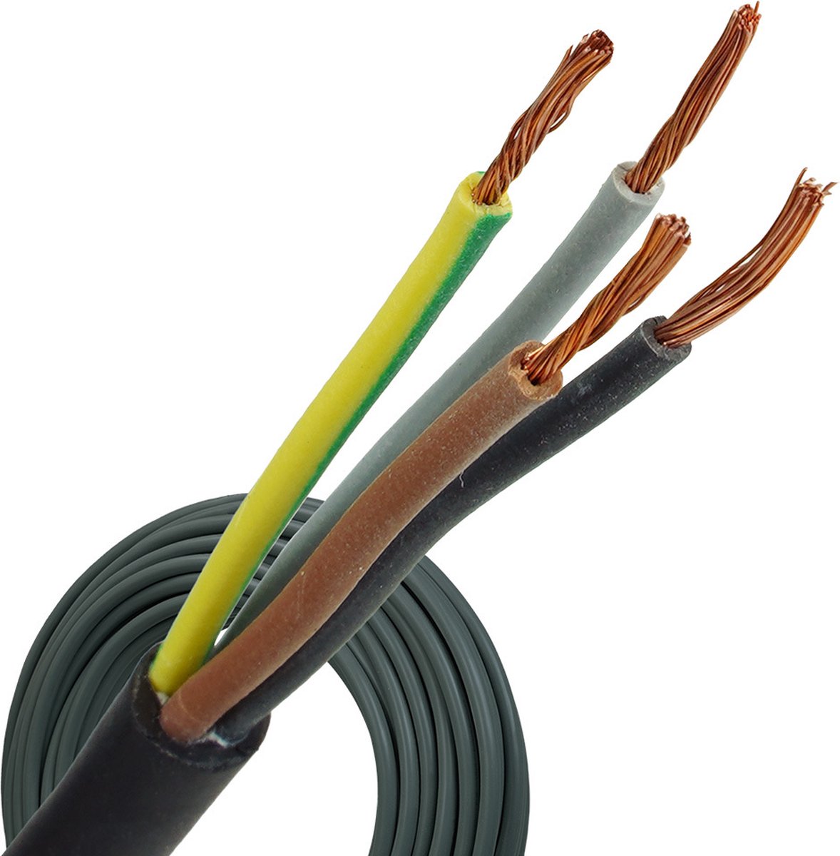 Neopreen kabel H05RN-F 4x0.75mm² per rol 100 meter