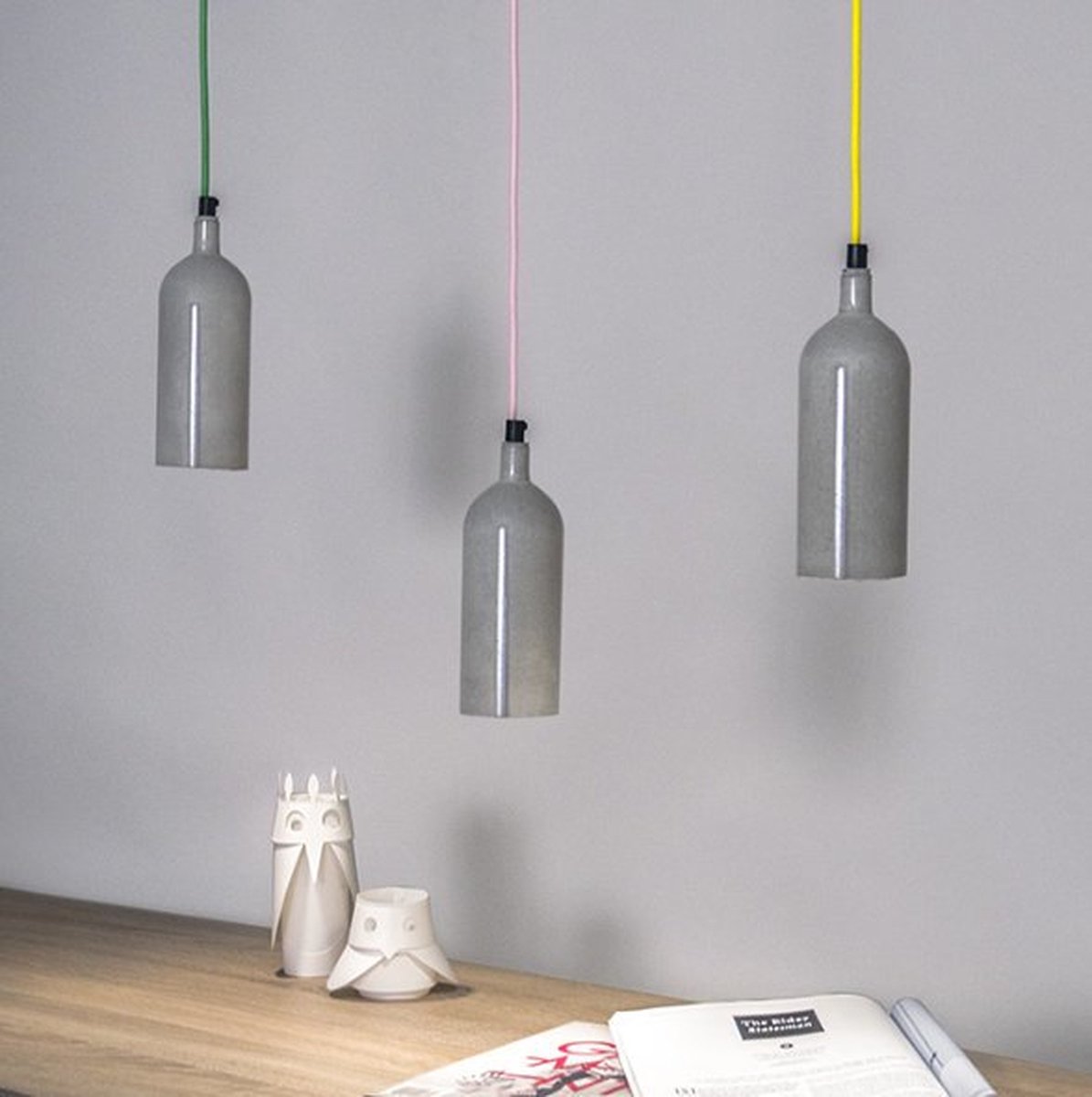 Dutch Design betonnen hanglamp - Pastel groen