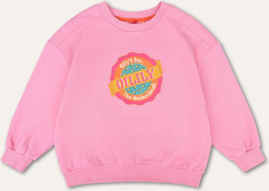 Hooray sweater 35 sea pink with artwork Old Skool Logo Pink: 164/14yr