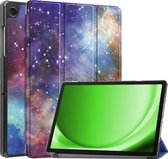 Hoesje Geschikt voor Samsung Galaxy Tab A9 Plus Hoes Case Tablet Hoesje Tri-fold - Hoes Geschikt voor Samsung Tab A9 Plus Hoesje Hard Cover Bookcase Hoes - Galaxy