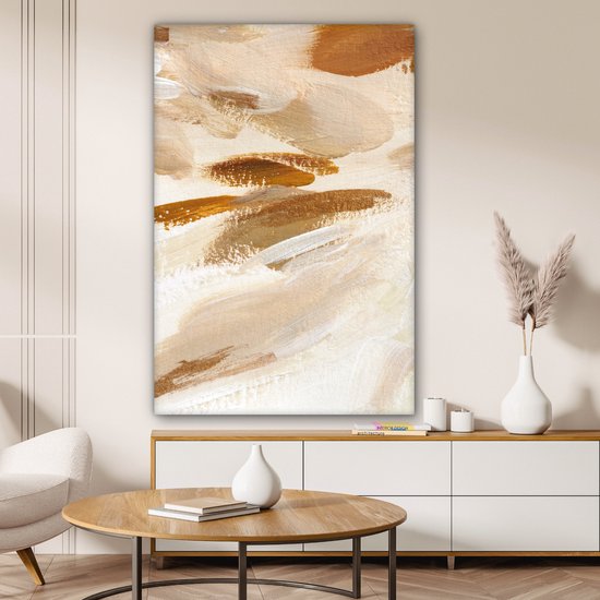 Peinture - Peinture - Beige - 90x140 cm - Décoration murale