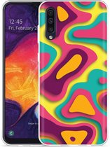 Galaxy A50 Hoesje Retro Colors - Designed by Cazy