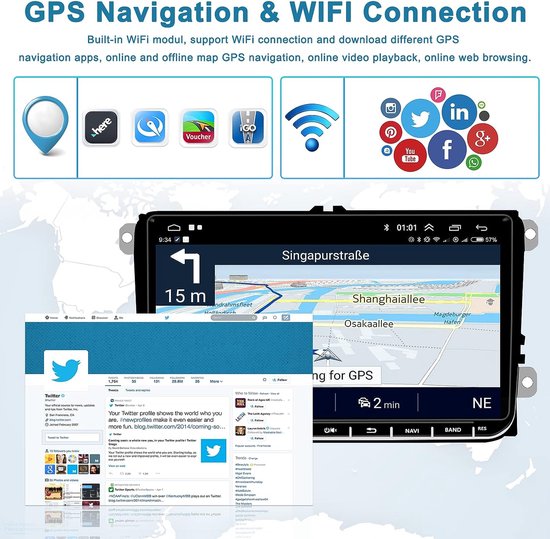 SIXTOP Android 13 Autoradio Für Hyundai IX35 2010-2015 - 10.1 Zoll Mit CarPlay