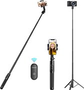 Trépied Ulanzi SK-03 Selfie Stick - 160CM - Obturateur Bluetooth - Extensible - Zwart